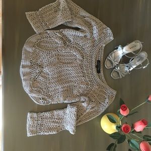 Julie A Clayton Holed crocheted Sweater